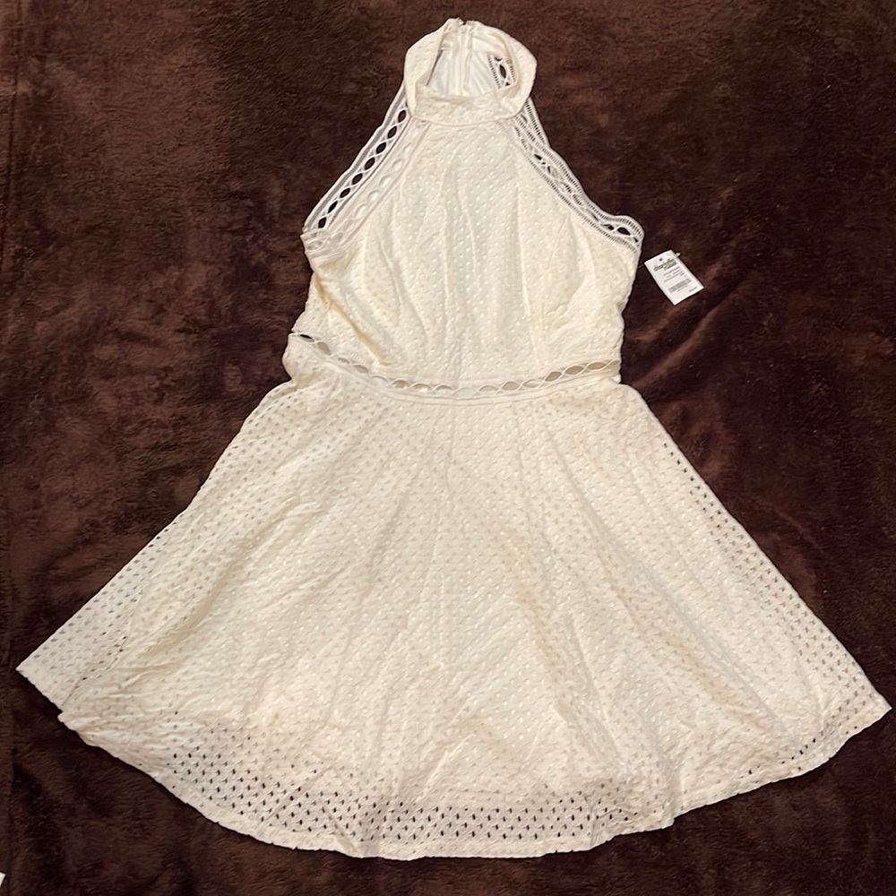 White cotton midi sleeveless dress. Brand new, Charlotte Russe
